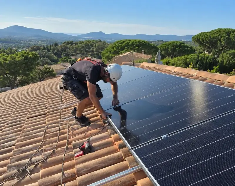 Installateur panneaux solaires Puisserguier — pose photovoltaïque sur toiture