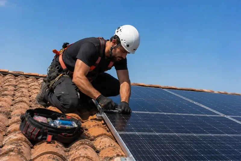 Maintenance et monitoring de panneaux solaires à Puisserguier